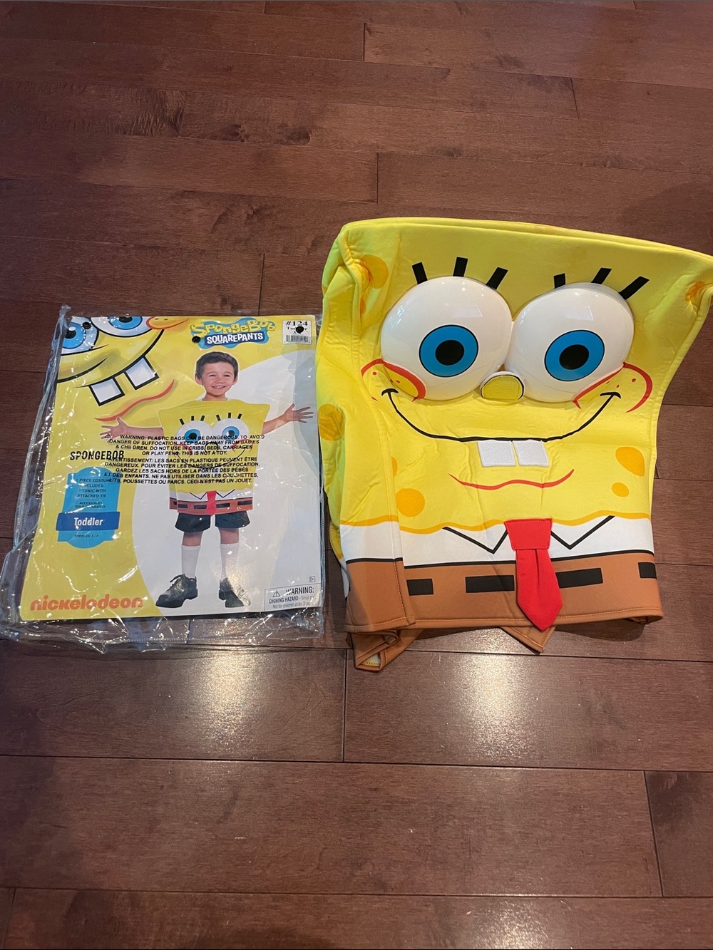 Nickelodeon SpongeBob Costume Top - Yellow with Red Tie